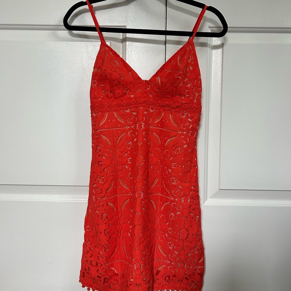 Aeropostale Orange Lace Dress